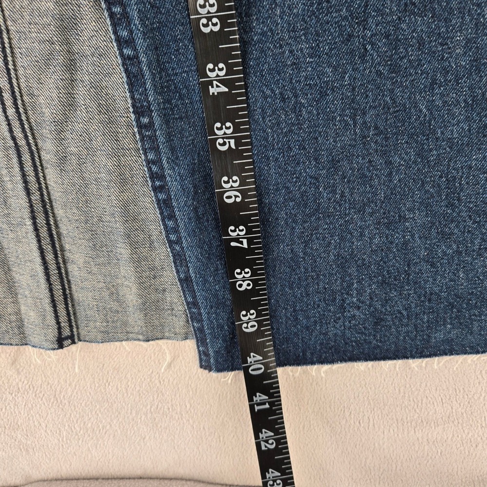 rag & bone Blue Denim Maxi Skirt with Front Slit - Picture 10 of 13